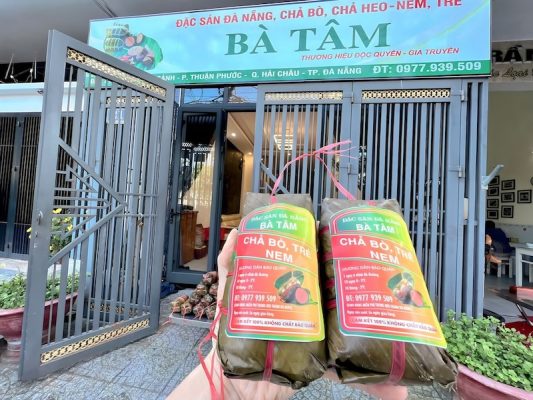 Chả bò Bà Tâm địa chỉ bán chả bò ngon nhất Đà Nẵng